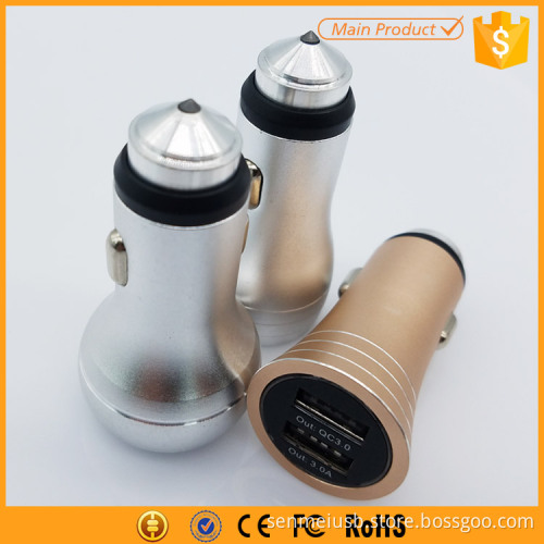 5V3A dual usb qc 3.0 car charger for iphone